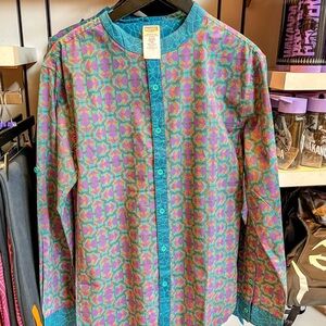 Marvel Black‎ Panther Wakanda Forever Disney Parks Button Up L/S Shirt Men's XL